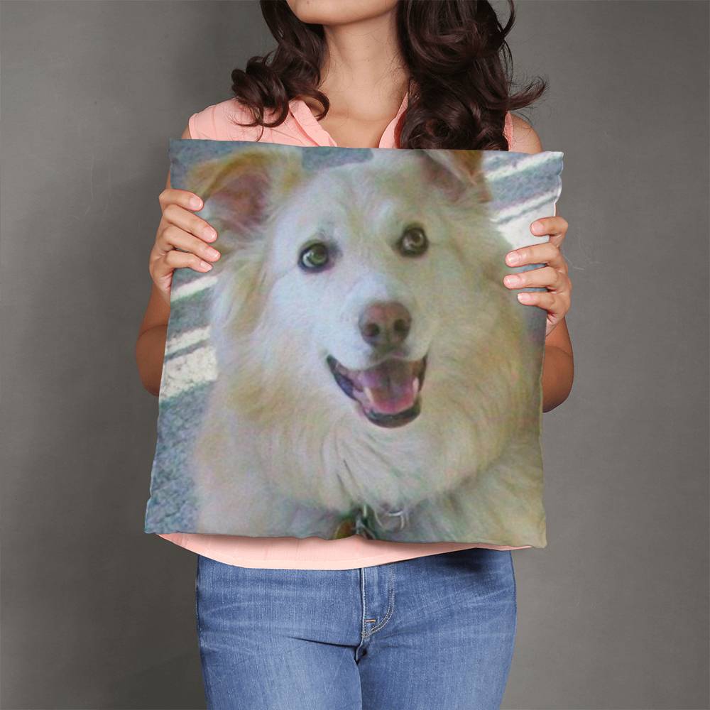 Personalized Pet Photo Pillow with 2 Sided Print