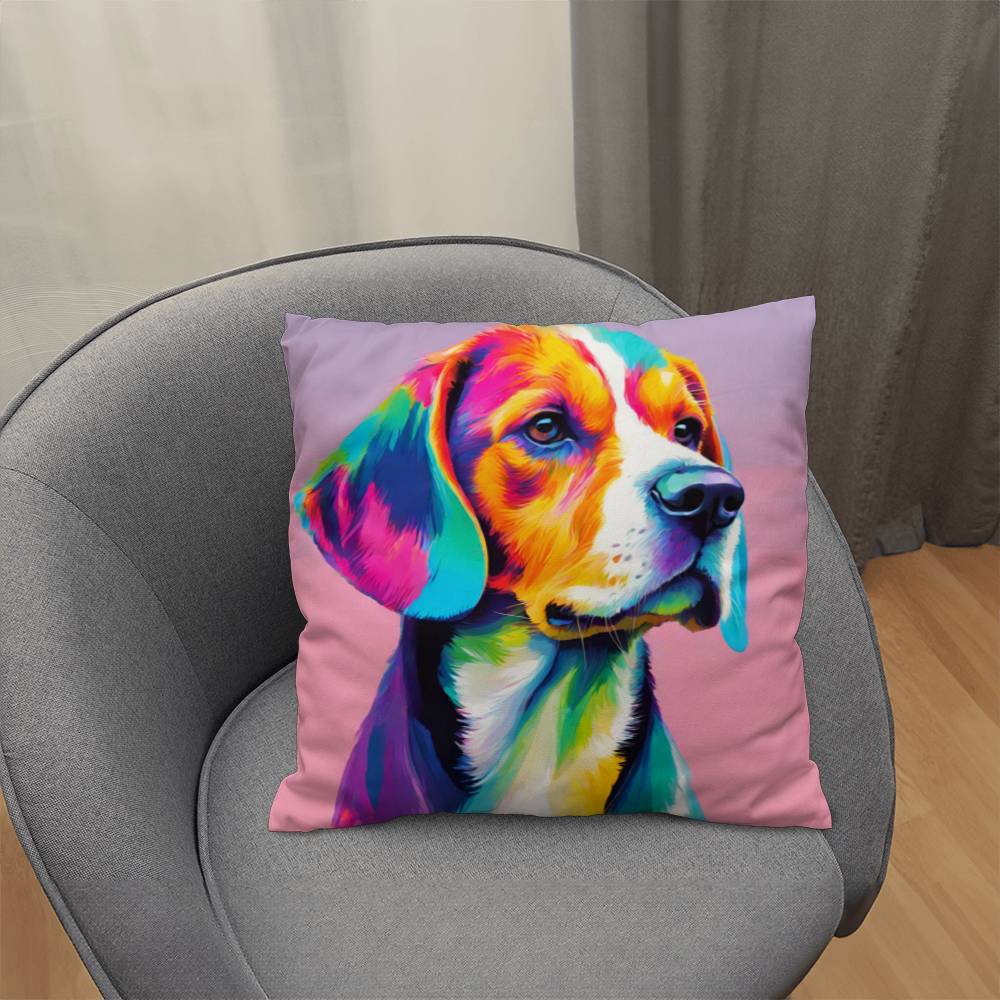 Beagle Dog Pillow in 5 Sizes