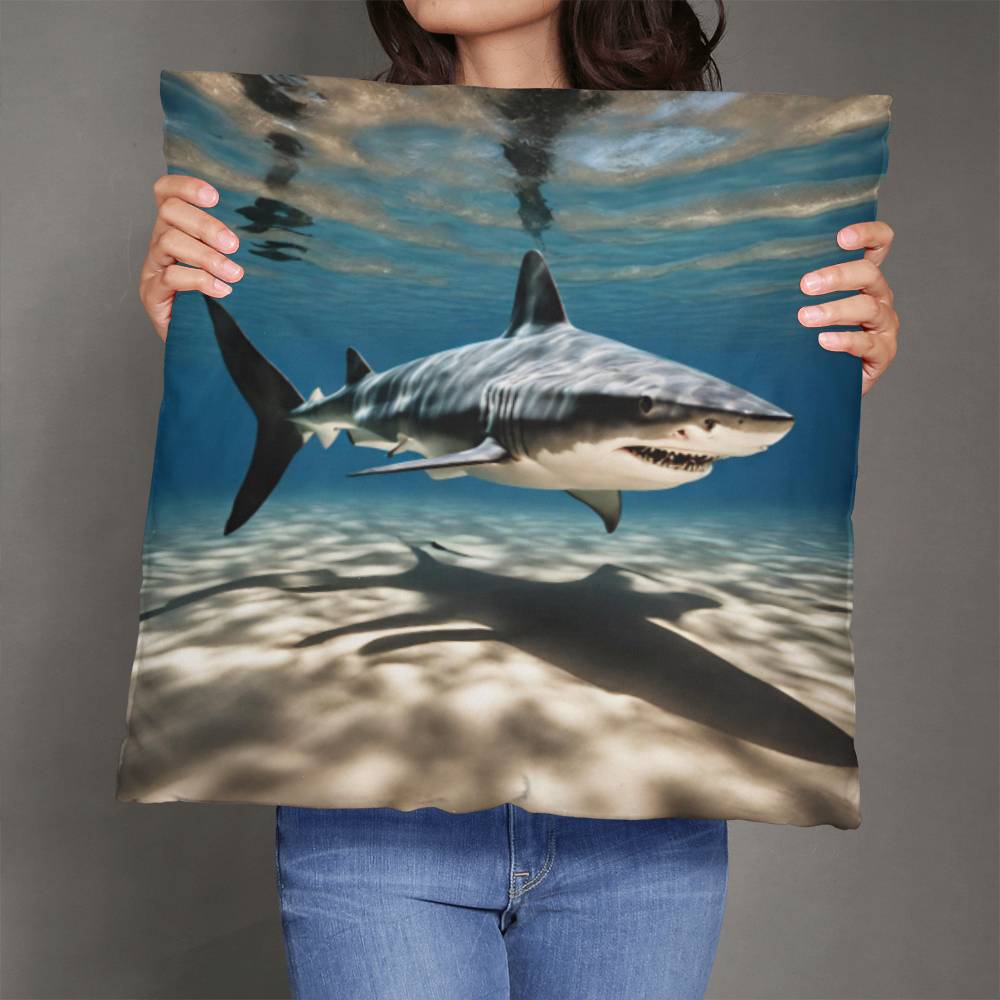 Shark 2 Sided Throw Pillow in 5 Sizes