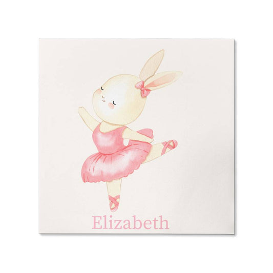 Personalized Ballerina  Bunny Canvas