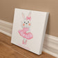 Personalized Ballerina Bunny Canvas