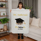 PhD  Graduation Sherpa Fleece Blanket Gift