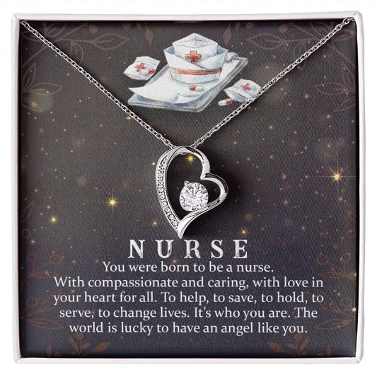 Nurse Heart Necklace Gift