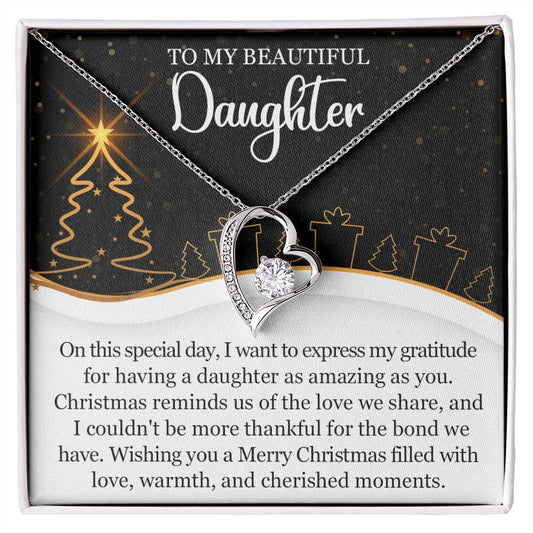 To My Daughter Necklace, Daughter Father Necklace, Daughter Christmas Gifts