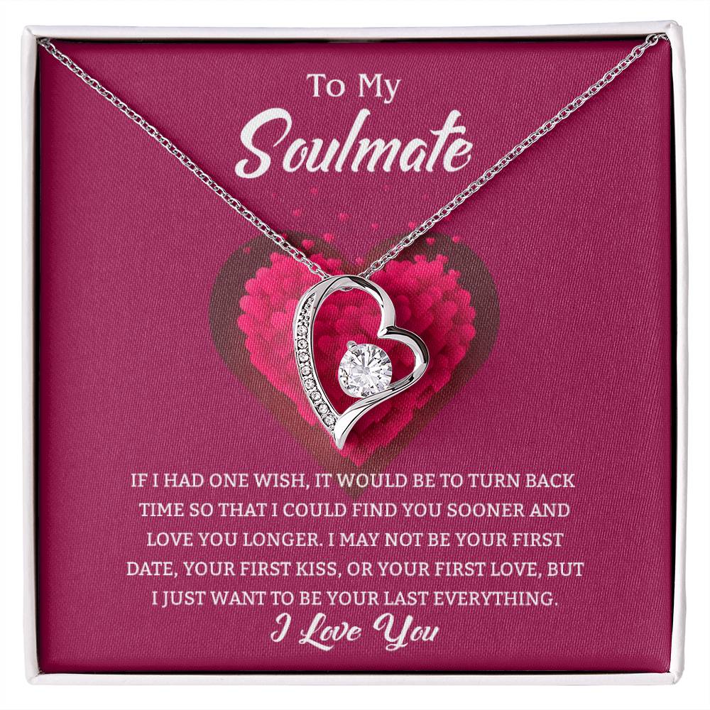 Soulmate Heart Necklace Gift