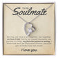 To Soulmate Necklace Gift For Girlfriend Wife Birthday Valentines Day Christmas