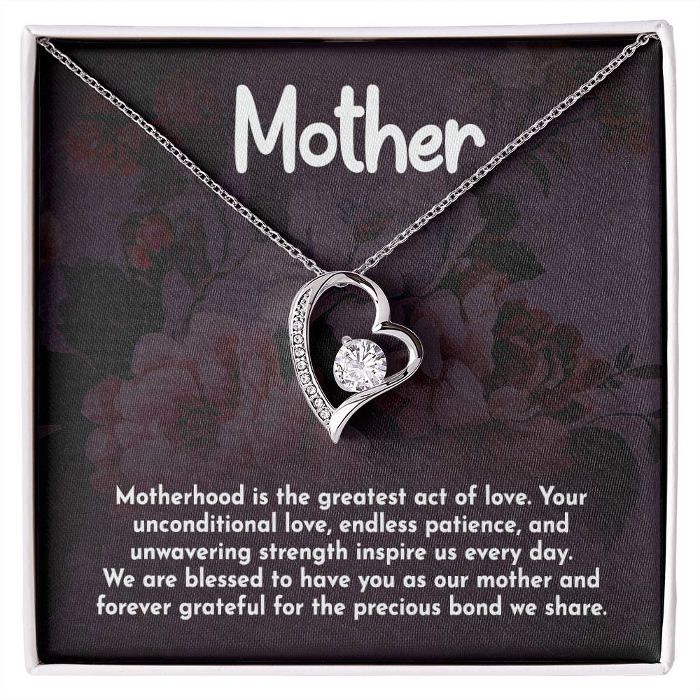 Mother Motherhood Heart Necklace Gift