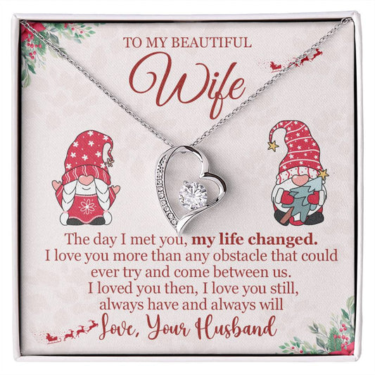 To My Wife, Christmas Gift, Love Knot Necklace, Jewelry Gift For Wife, Wife Gift