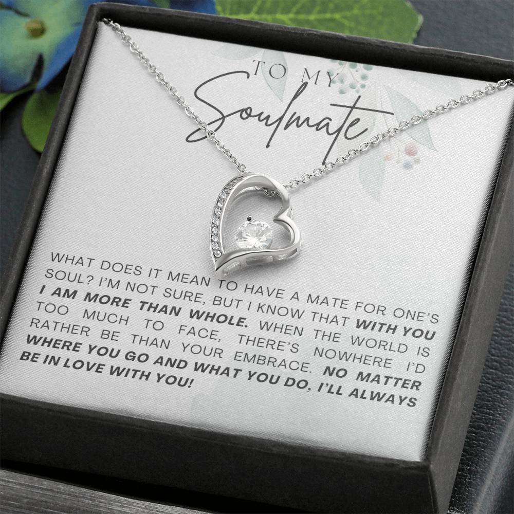 To Soulmate Necklace Gift For Girlfriend Wife Birthday Valentines Day Christmas