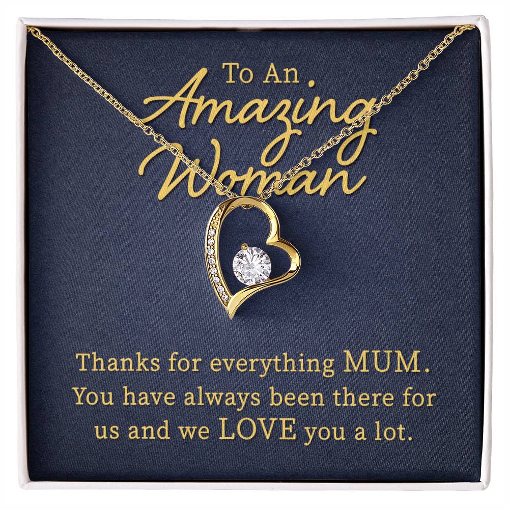 To An Amazing Women Heart Necklace Gift