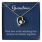 Grandma Heart Necklace Gift