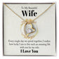 Beautiful Wife Lucky With You By My Side Heart Necklace Gift