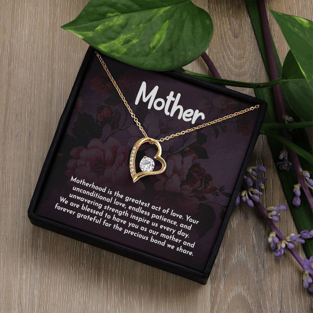 Mother Motherhood Heart Necklace Gift