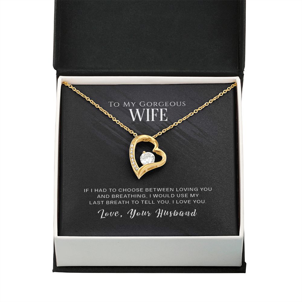 Wife Last Breath Forever Love Necklace-FashionFinds4U