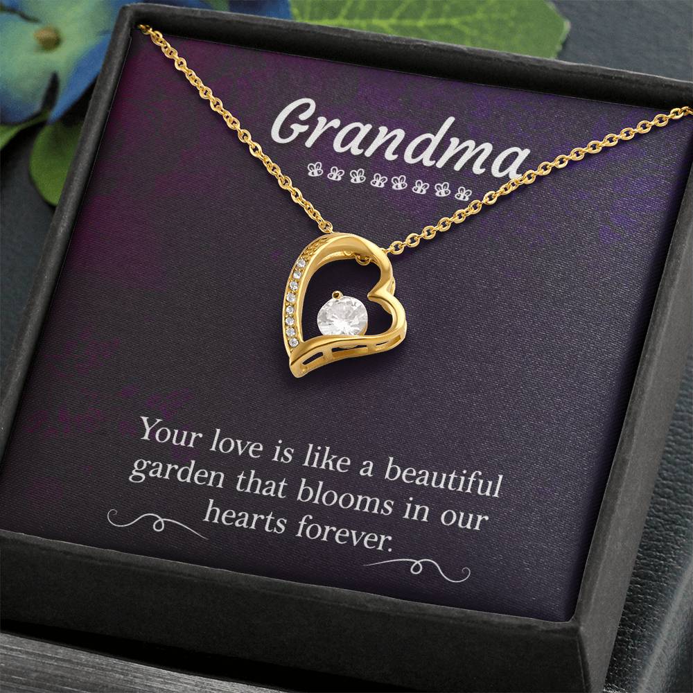 Grandma Your Love Heart Necklace Gift