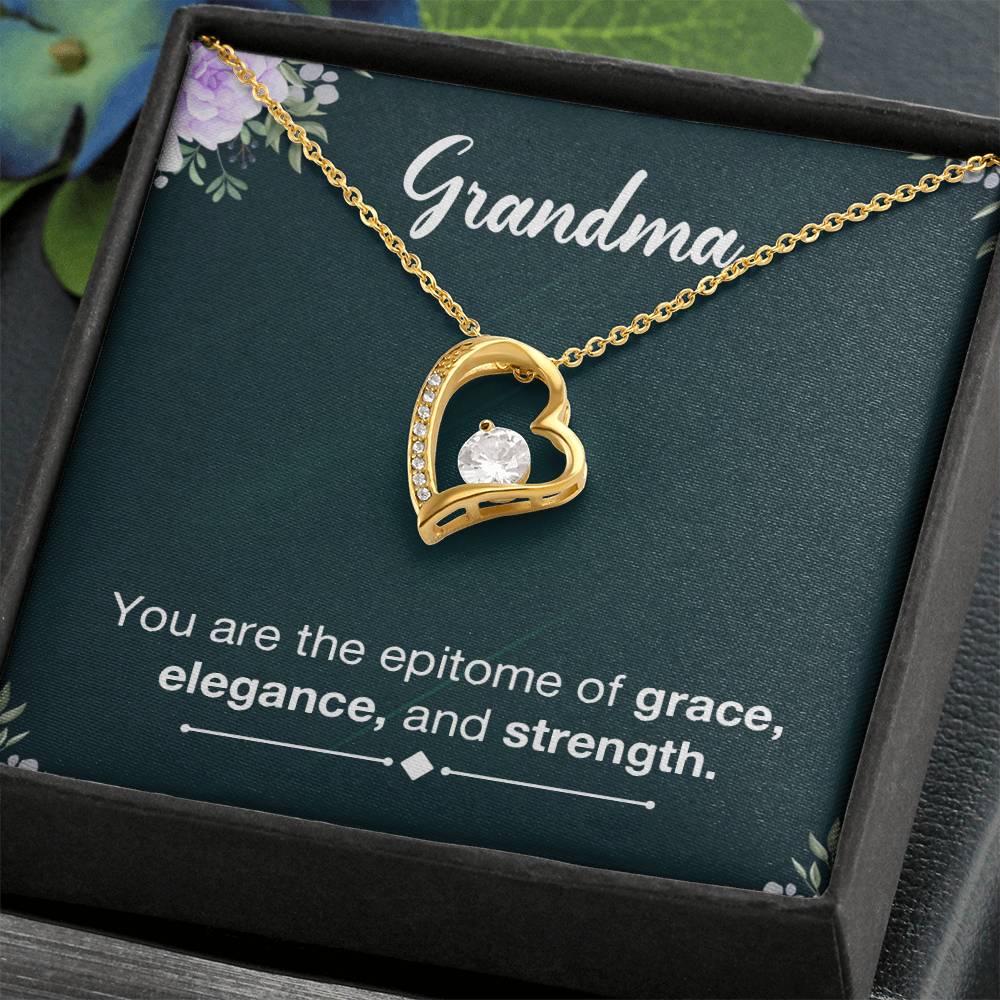 Grandma Grace Heart Necklace Gift