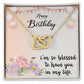 Blessed Birthday - Interlocking Hearts Necklace-FashionFinds4U