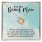 Bonus Mom Grateful Love Knot Necklace-FashionFinds4U