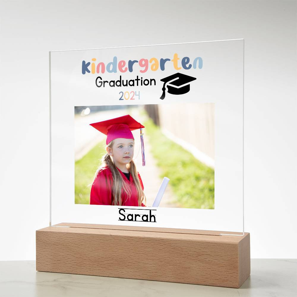 Personalized Kindergarten Graduation Photo Plaque Class of 2036