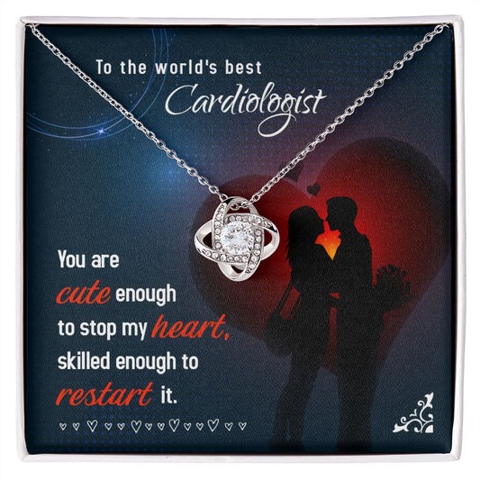 Cardiology Wife -  Love Knot Necklace-FashionFinds4U