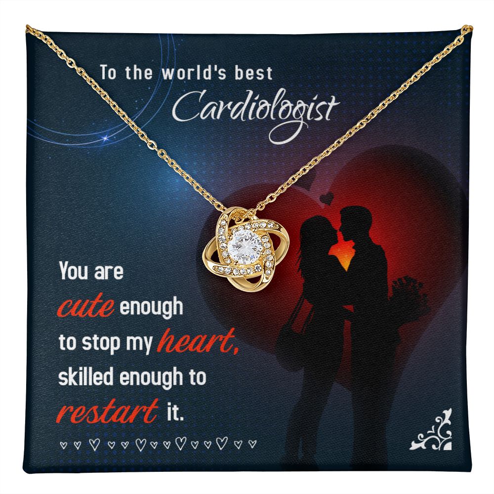 Cardiology Wife -  Love Knot Necklace-FashionFinds4U