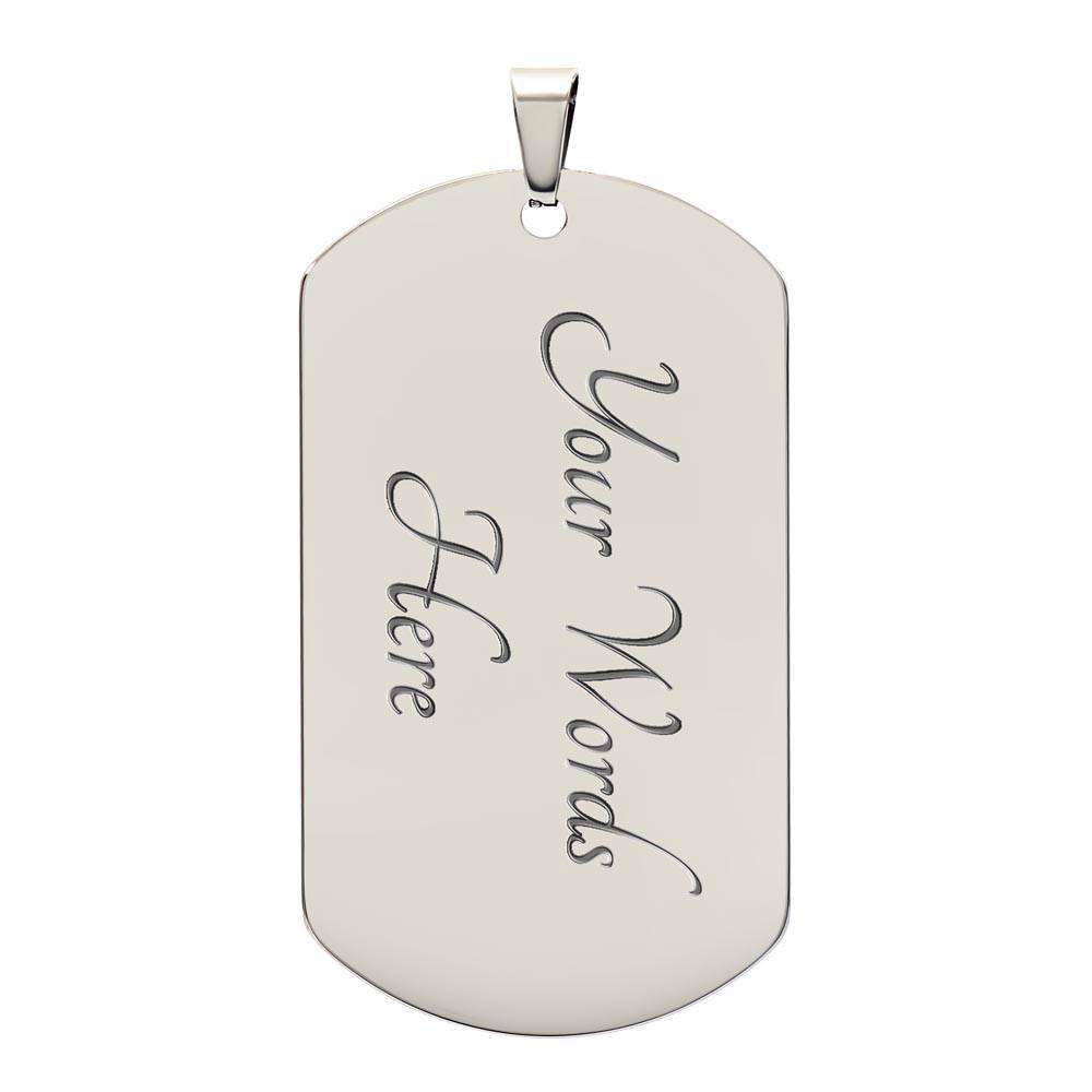 Dad Dog Tag Necklace for Men Father's Day-FashionFinds4U
