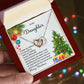 Daughter Christmas Interlocking Hearts Necklace-FashionFinds4U