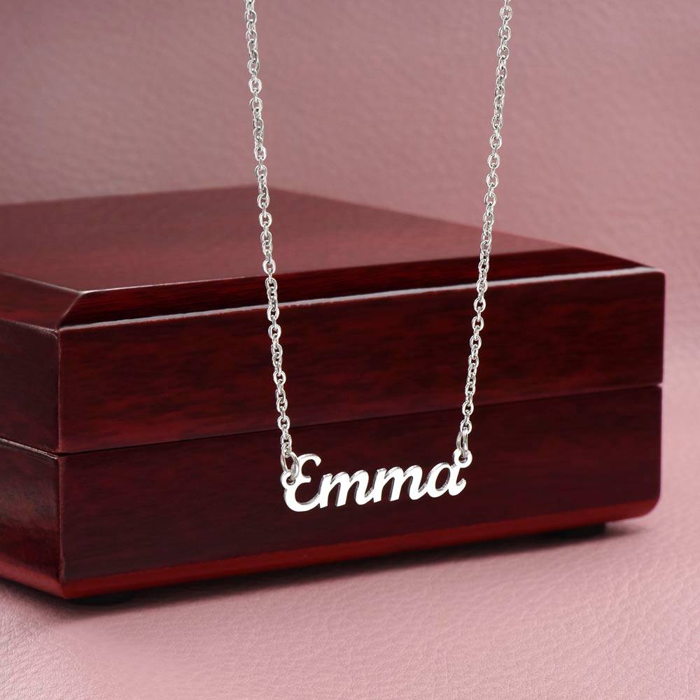 Daughter Never Forget That I Love You Name Necklace Christmas Gift-FashionFinds4U