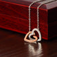 Daughter Precious Gift Interlocking Hearts Necklace Gift-FashionFinds4U