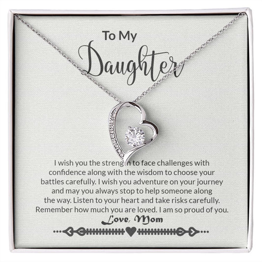 Daughter - Strength - Forever Love Necklace-FashionFinds4U