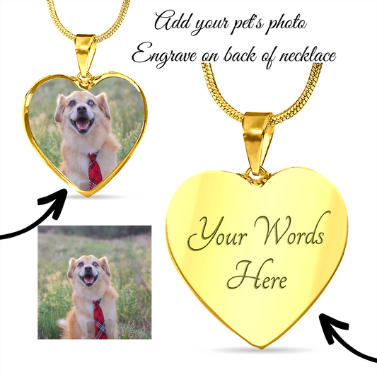 Dog Mom Necklace, Pet Memorial Necklace, Pet Loss Gift, Pet Photo Necklace Personalized, Pet Memorial Gift