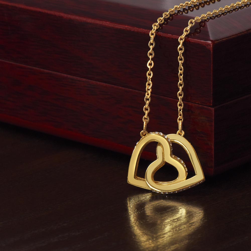 First Communion - Interlocking Hearts Necklace-FashionFinds4U