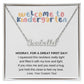 First Day of Kindergarten Back To School Name Necklace-FashionFinds4U