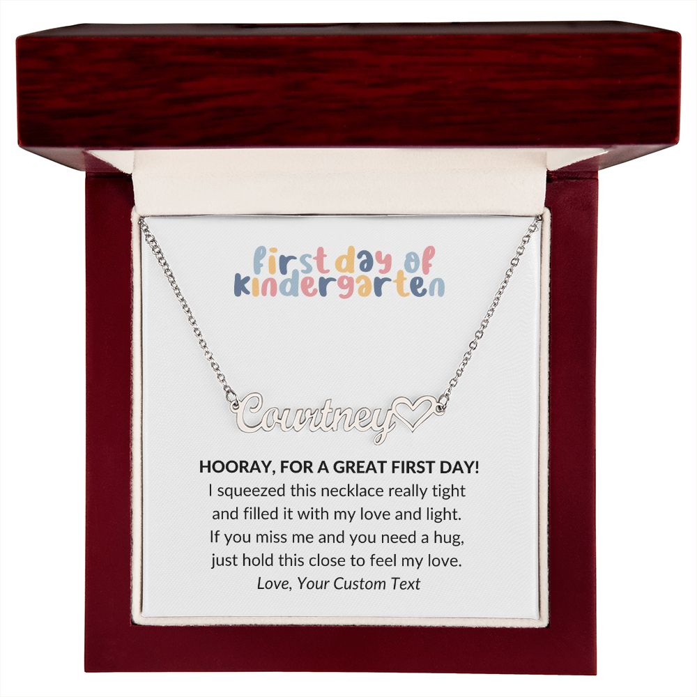 First Day of Kindergarten Back To School Necklace Gift-FashionFinds4U