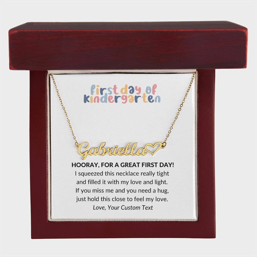 First Day of Kindergarten Back To School Necklace Gift-FashionFinds4U