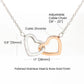 First Day of Kindergarten Joined Hearts Back to School Necklace-FashionFinds4U