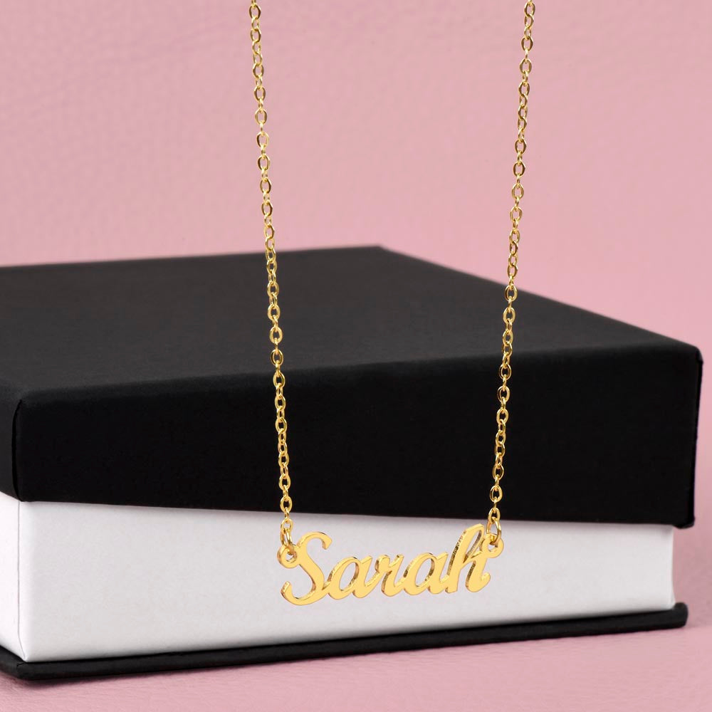 Happy Birthday To My Wife - Personalized Name Necklace-FashionFinds4U