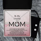 Loving Mom - To Our Family You Are The World - Ribbon Necklace and Earring Gift Set-FashionFinds4U
