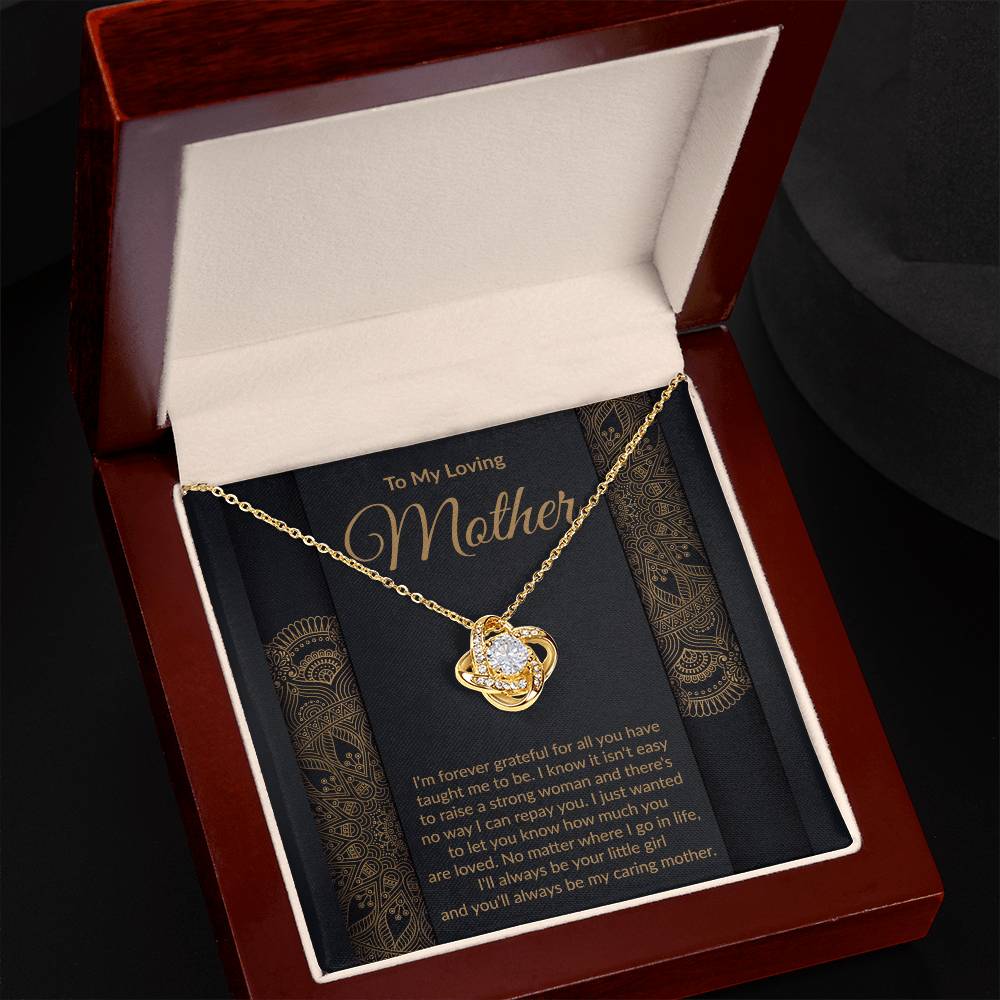Loving Mother Love Knot Pendant Necklace Gift-FashionFinds4U