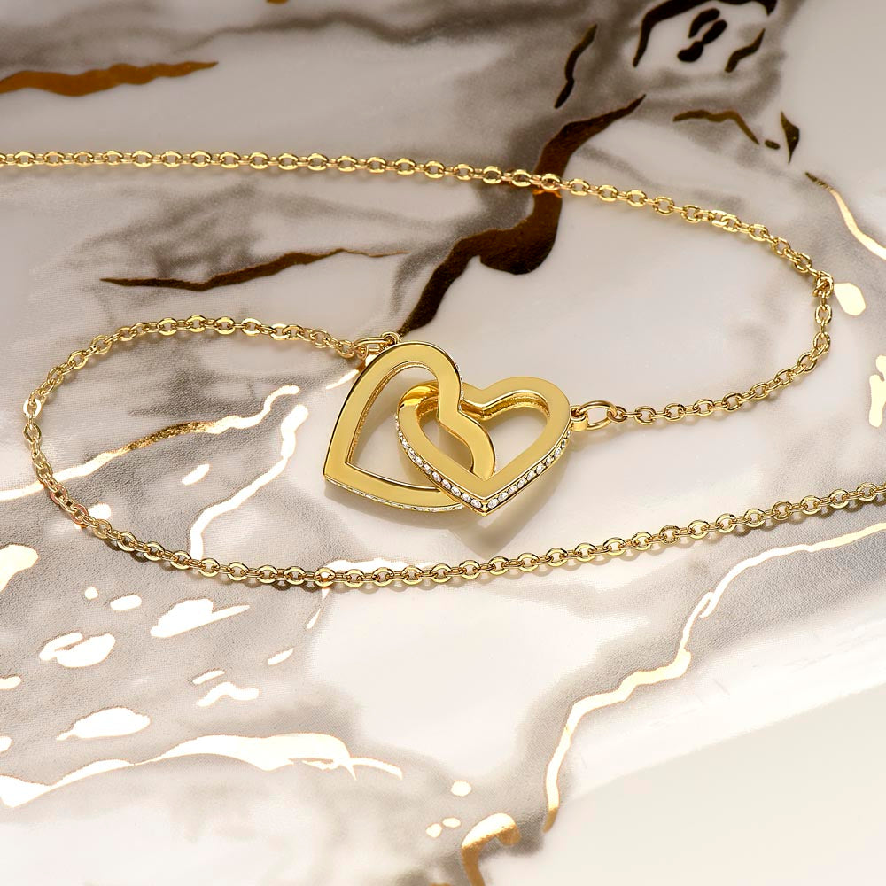 Mom I Love You Interlocking Hearts Necklace-FashionFinds4U