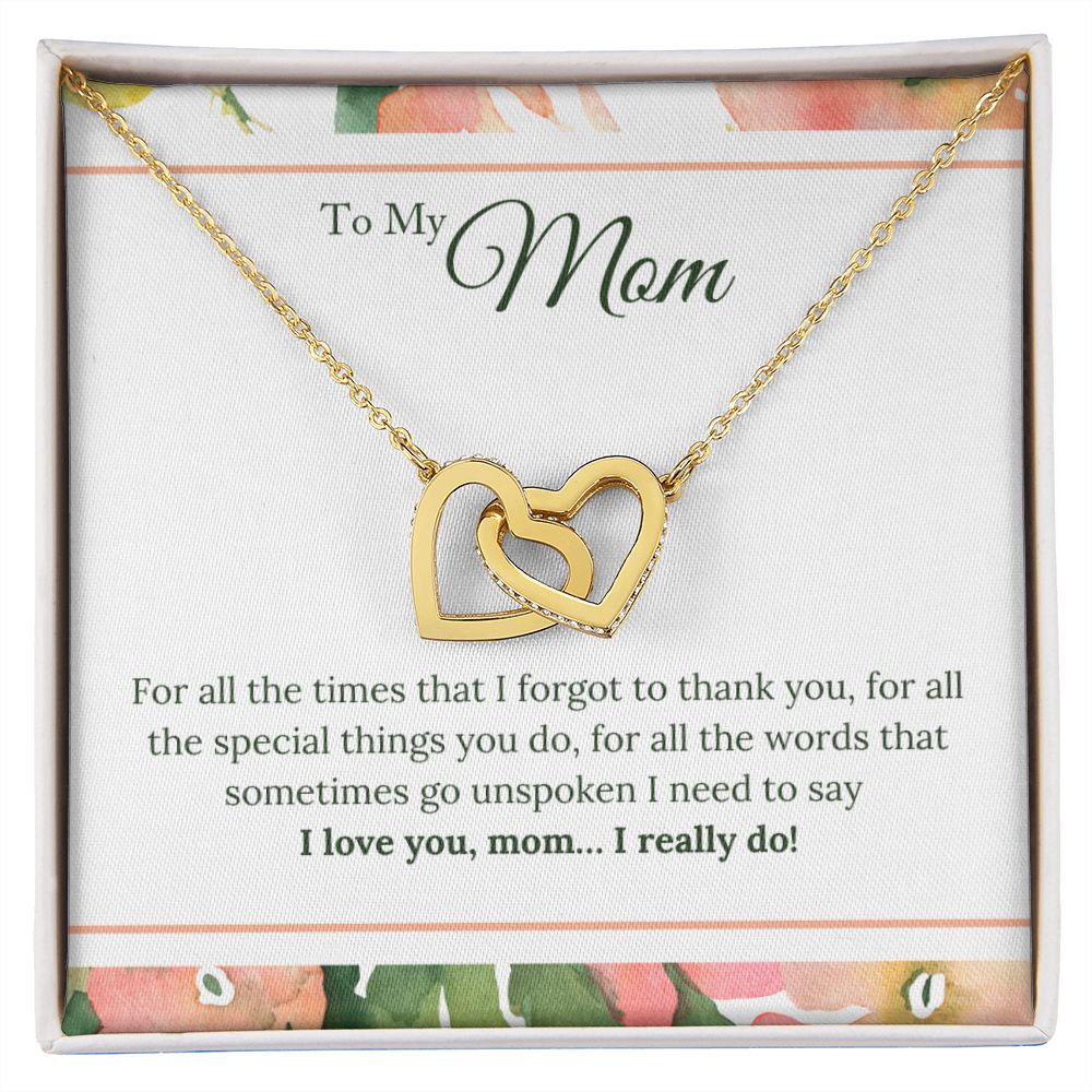 Mom I Love You Interlocking Hearts Necklace-FashionFinds4U