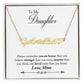 Mom to Daughter Personalized Name Necklace With Heart-FashionFinds4U