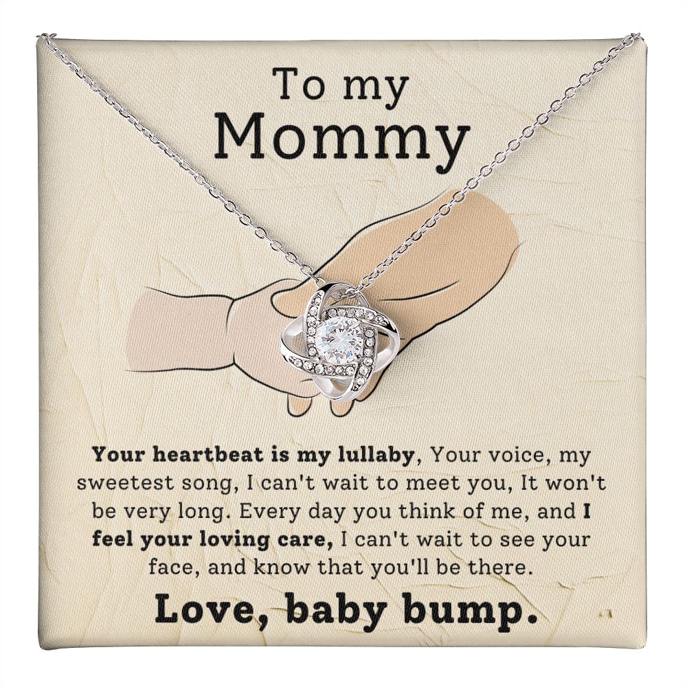 Mom To Be Pregnancy Gift Love Knot Necklace-FashionFinds4U