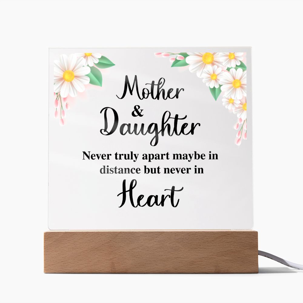 Mother and Daughter Distance Lighted RGB Acrylic Square-FashionFinds4U