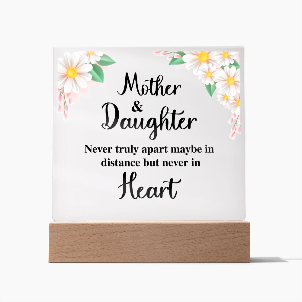 Mother and Daughter Distance Lighted RGB Acrylic Square-FashionFinds4U
