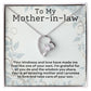 Mother In Law Kindness Forever Love Heart Necklace-FashionFinds4U