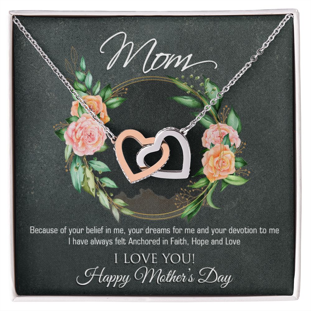 Mothers Day Interlocking Hearts Necklace-FashionFinds4U