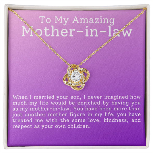 My Amazing Mother In Law Love Knot Necklace-FashionFinds4U