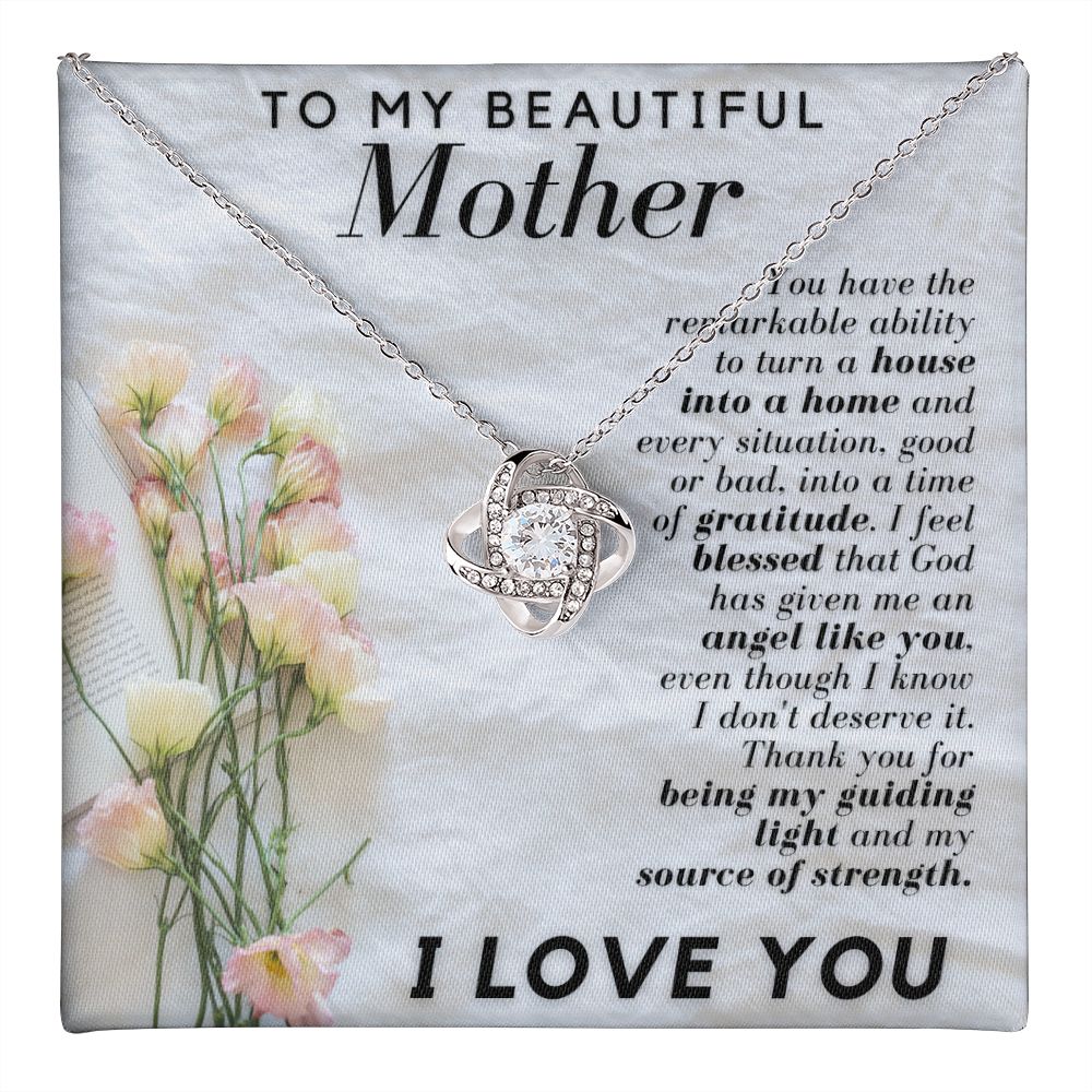 My Beautiful Mother Love Knot Necklace-FashionFinds4U