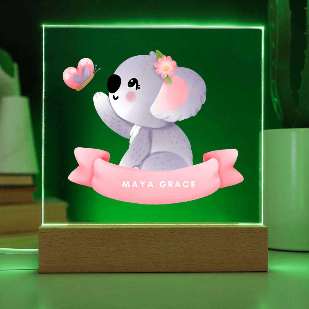 Nursery Bedroom Nightlight Acrylic LED Sign Personalized with Child's Name-FashionFinds4U